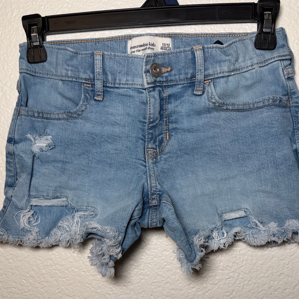 Abercrombie Kids Light Blue Jean Shorts
